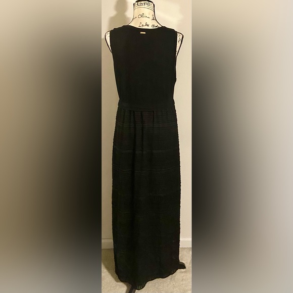 NWT Calvin Klein Sleeveless Mixed Media Maxi Dress - Picture 4 of 11